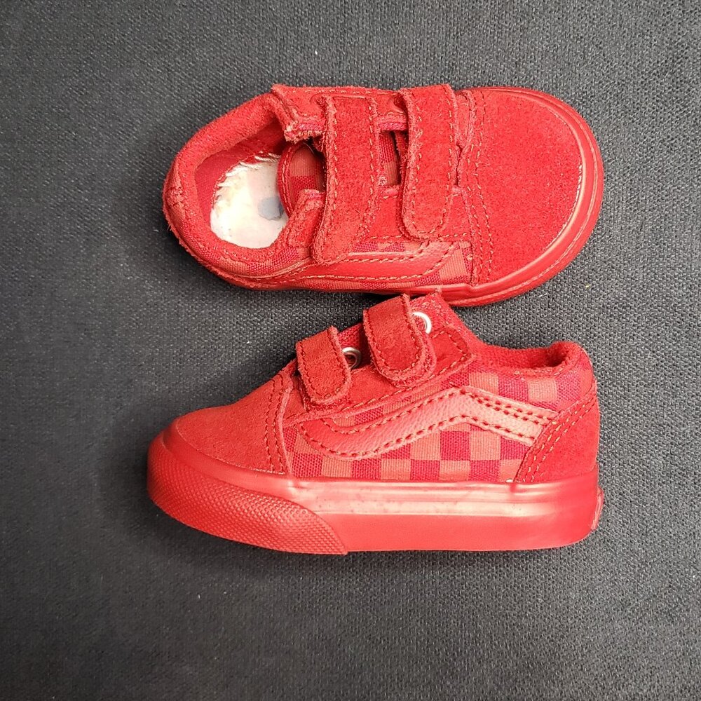 Red Vans Sneakers Size 3